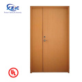 Fire Fighting Access wood Double Leaf Custom 1 Hour Fire Proof Door